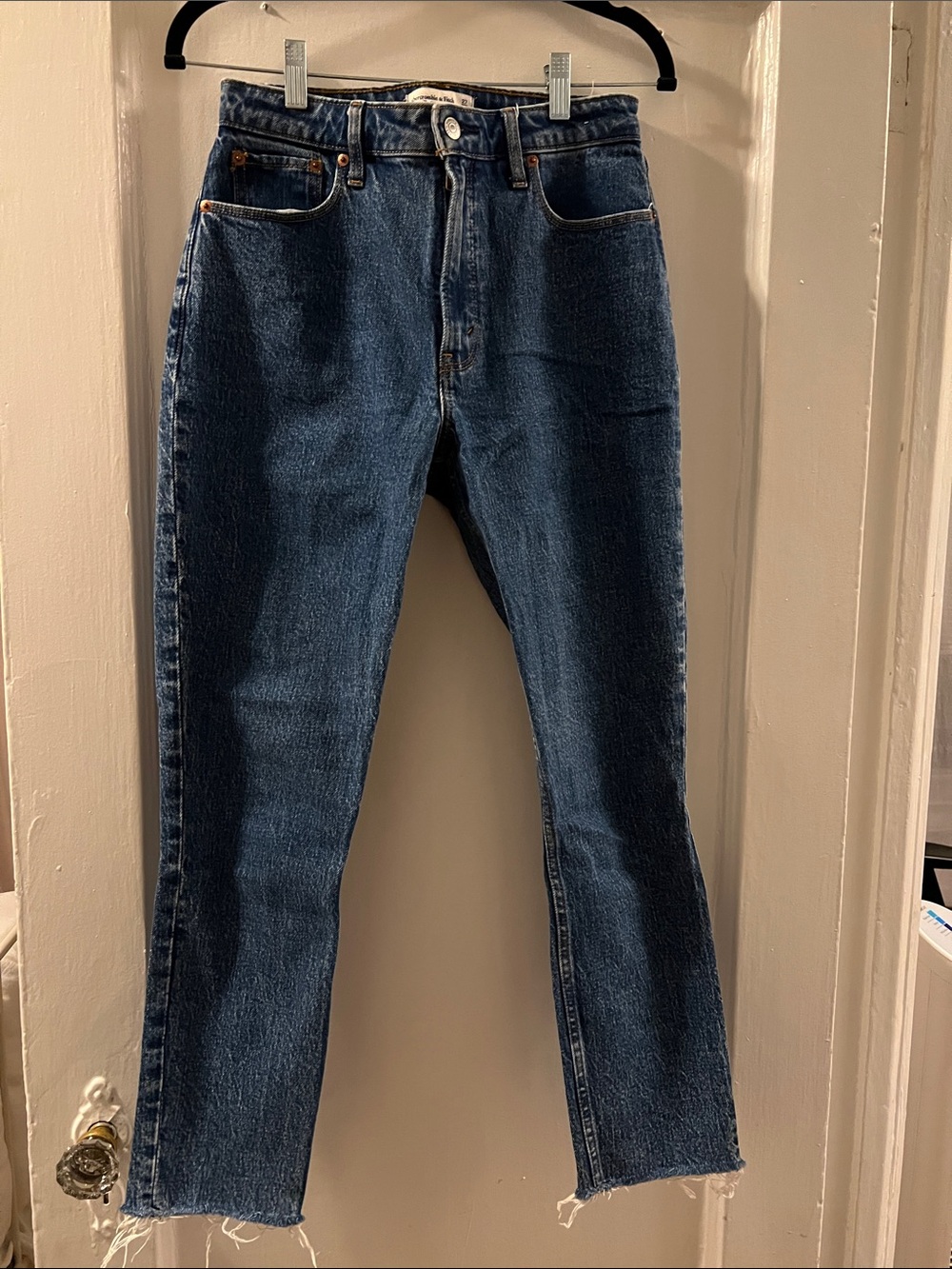Abercrombie & Fitch Dark Blue ‘The High-Rise Skinny Jean’